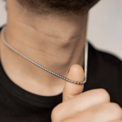Thick Box Chain Necklace Waterproof