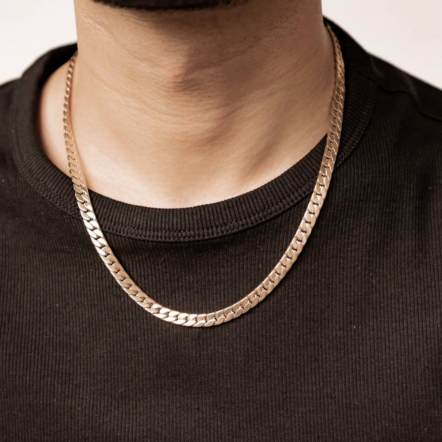 Thick Cuban Chain Necklace Waterproof