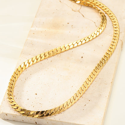 Thick Cuban Chain Necklace Waterproof
