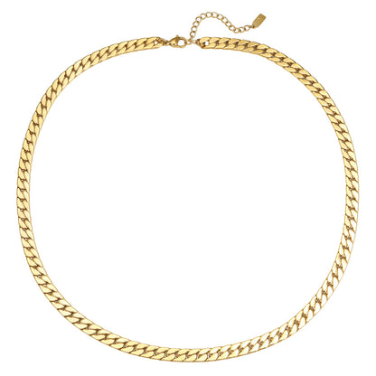 Thick Cuban Chain Necklace Waterproof