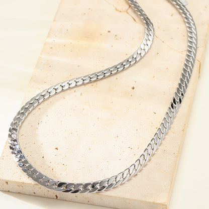 Thick Cuban Chain Necklace Waterproof