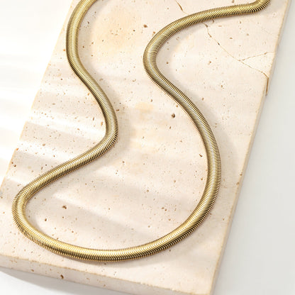 Thick Snake Chain Necklace Waterproof 55-60cm