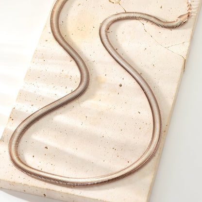 Thick Snake Chain Necklace Waterproof 55-60cm
