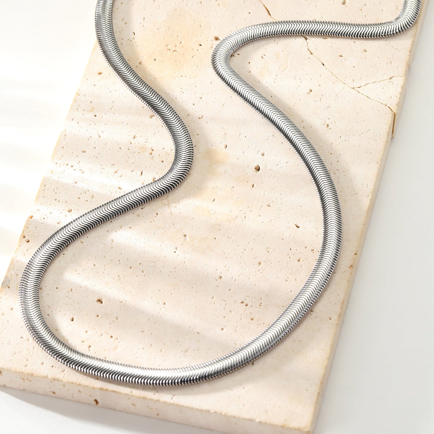 Thick Snake Chain Necklace Waterproof 55-60cm