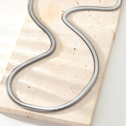 Thick Snake Chain Necklace Waterproof 55-60cm