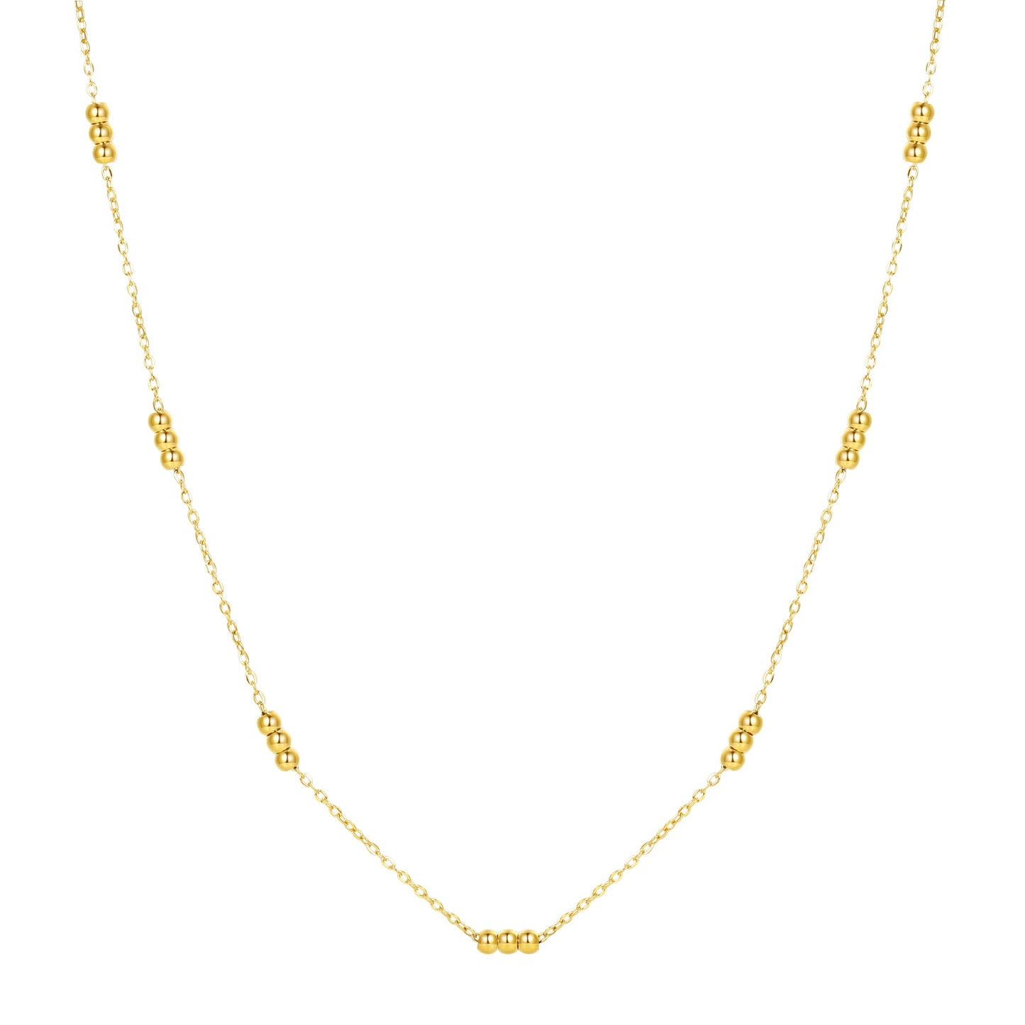 Three Satellite Chain Necklace Waterproof