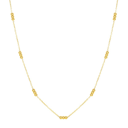 Three Satellite Chain Necklace Waterproof