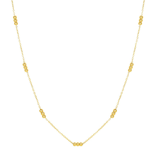 Three Satellite Chain Necklace Waterproof