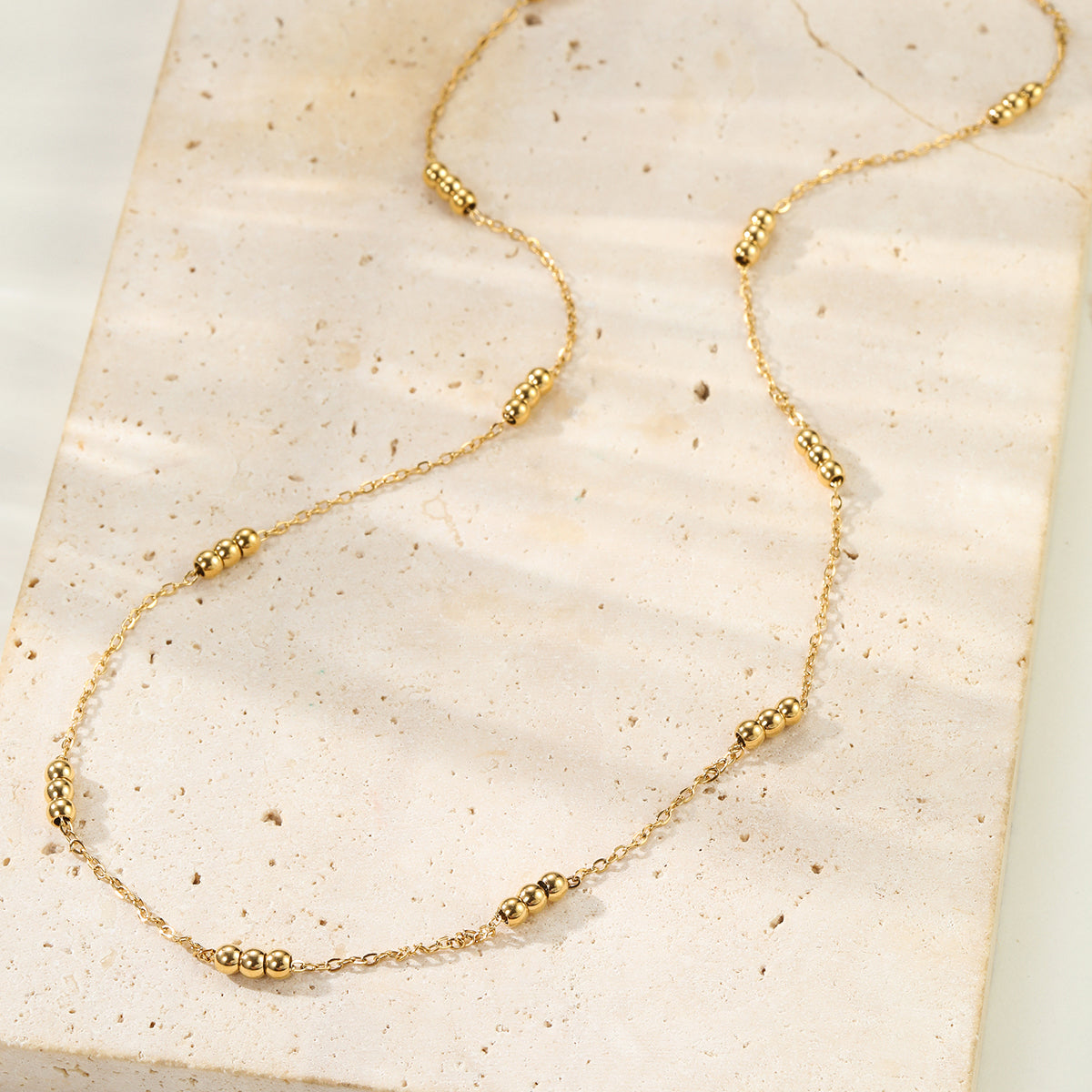 Three Satellite Chain Necklace Waterproof