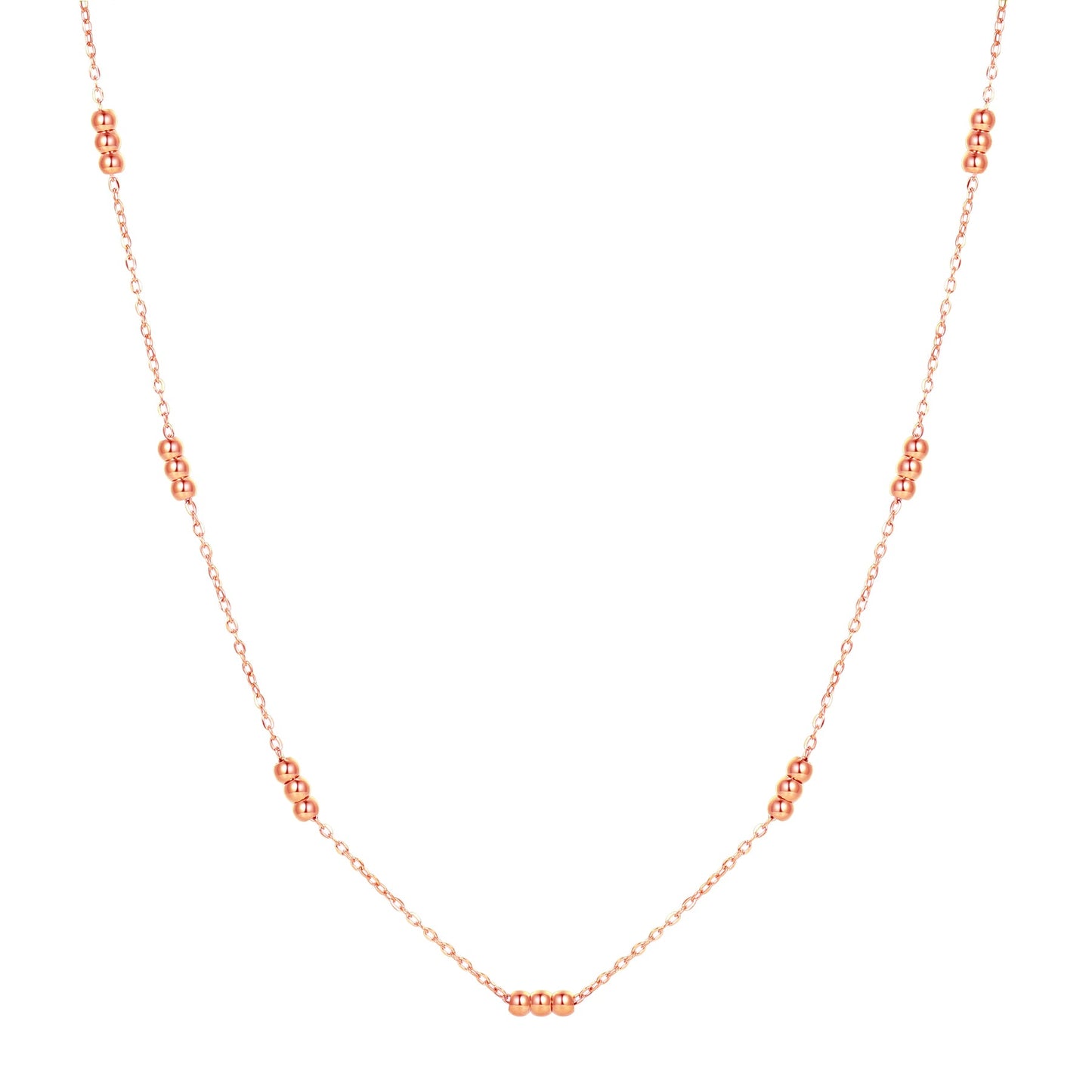 Three Satellite Chain Necklace Waterproof