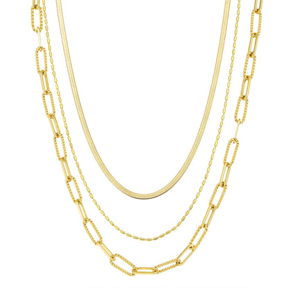Timeless Triple Layer Chain Necklace Waterproof