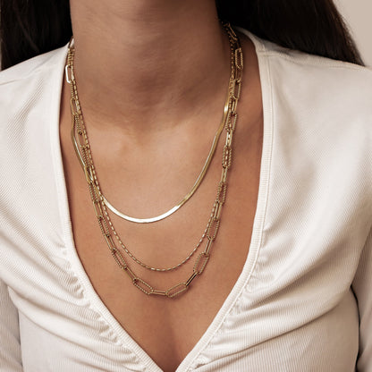 Timeless Triple Layer Chain Necklace Waterproof
