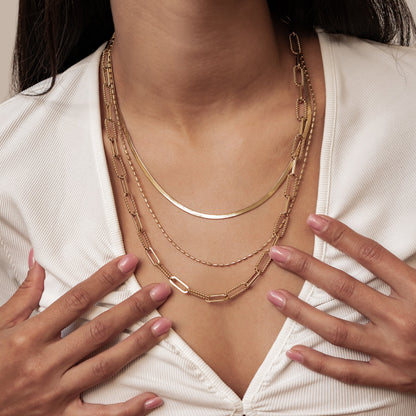 Timeless Triple Layer Chain Necklace Waterproof