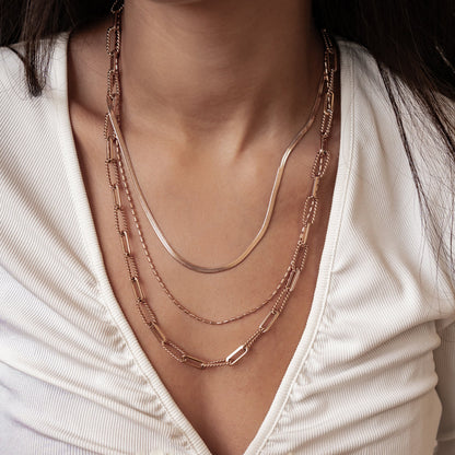 Timeless Triple Layer Chain Necklace Waterproof