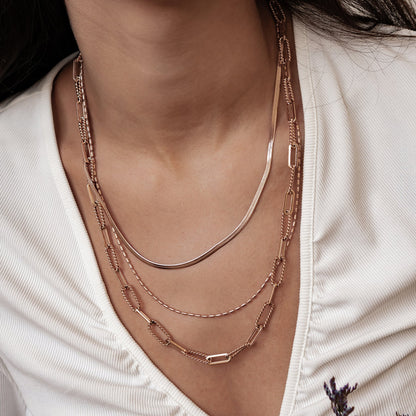 Timeless Triple Layer Chain Necklace Waterproof