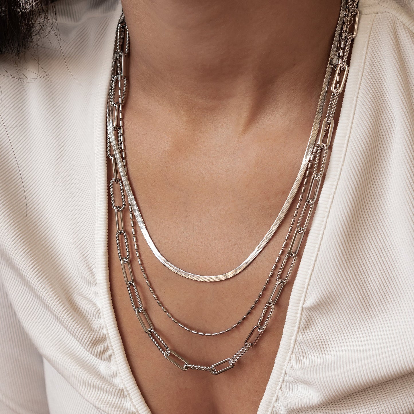 Timeless Triple Layer Chain Necklace Waterproof
