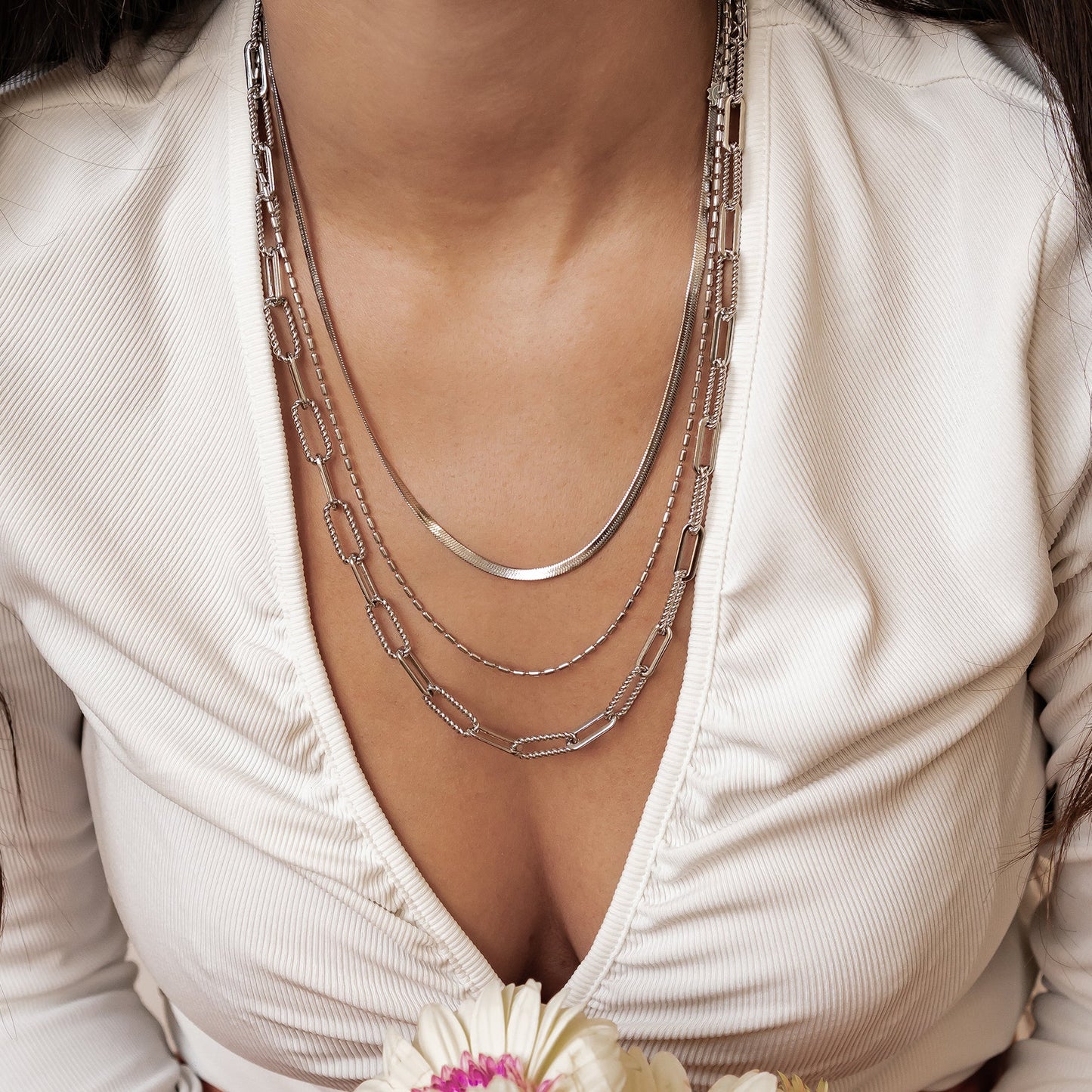 Timeless Triple Layer Chain Necklace Waterproof