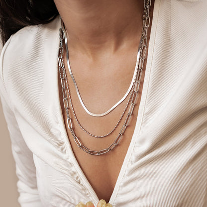 Timeless Triple Layer Chain Necklace Waterproof