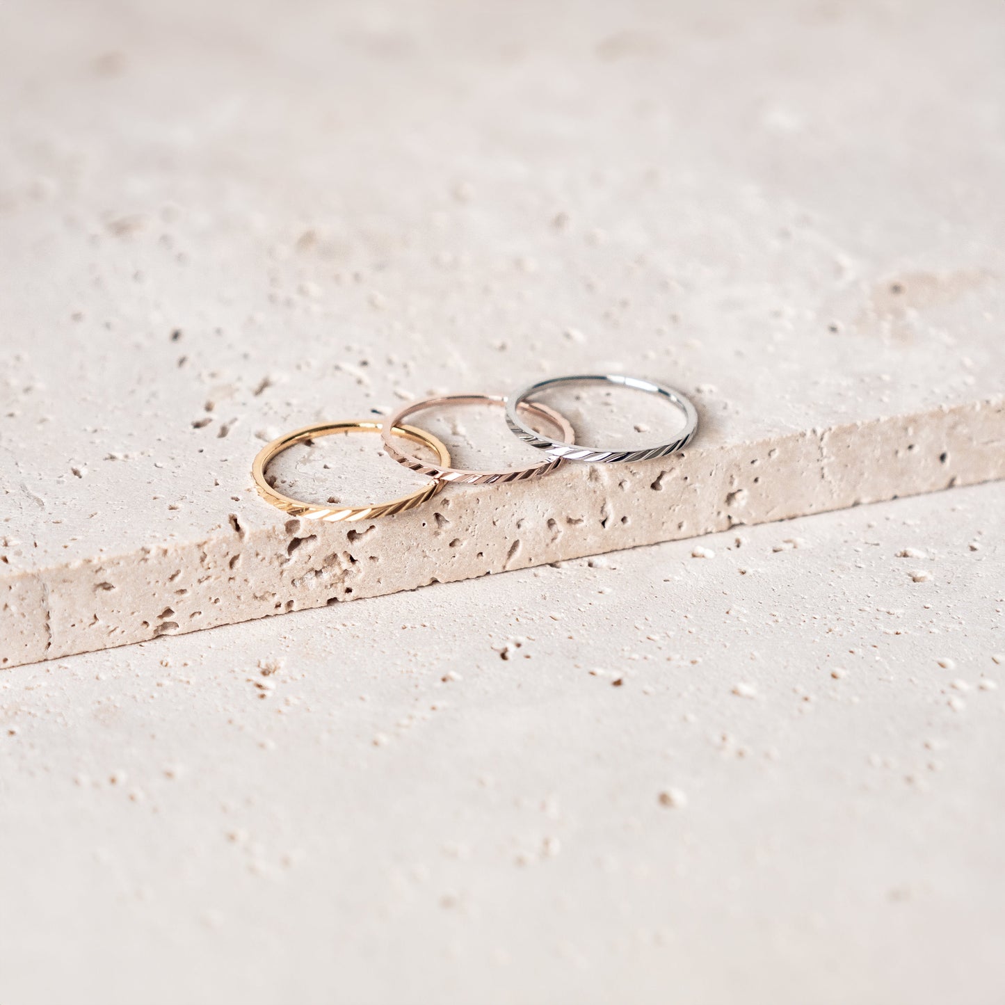 Twist Stack Ring Stainless Steel