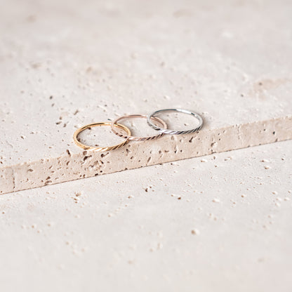 Twist Stack Ring Stainless Steel