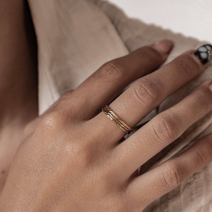 Twist Stack Ring Stainless Steel