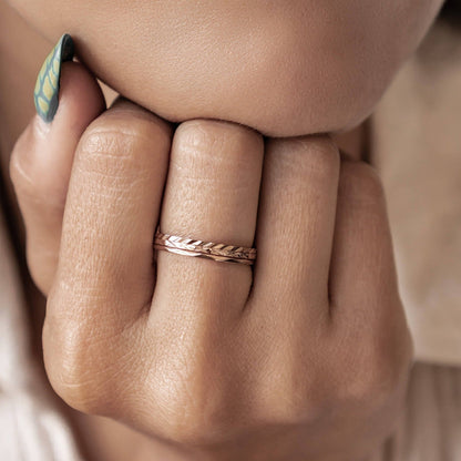 Twist Stack Ring Stainless Steel