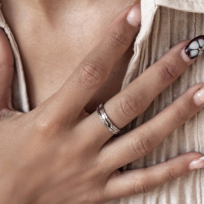 Twist Stack Ring Stainless Steel