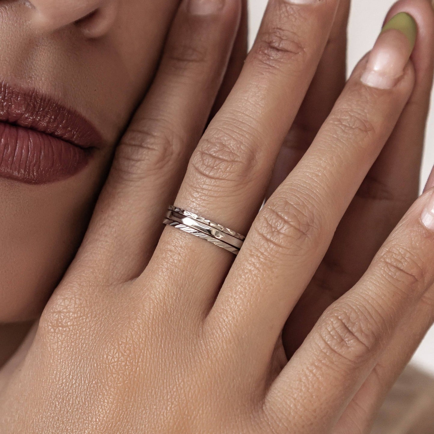 Twist Stack Ring Stainless Steel