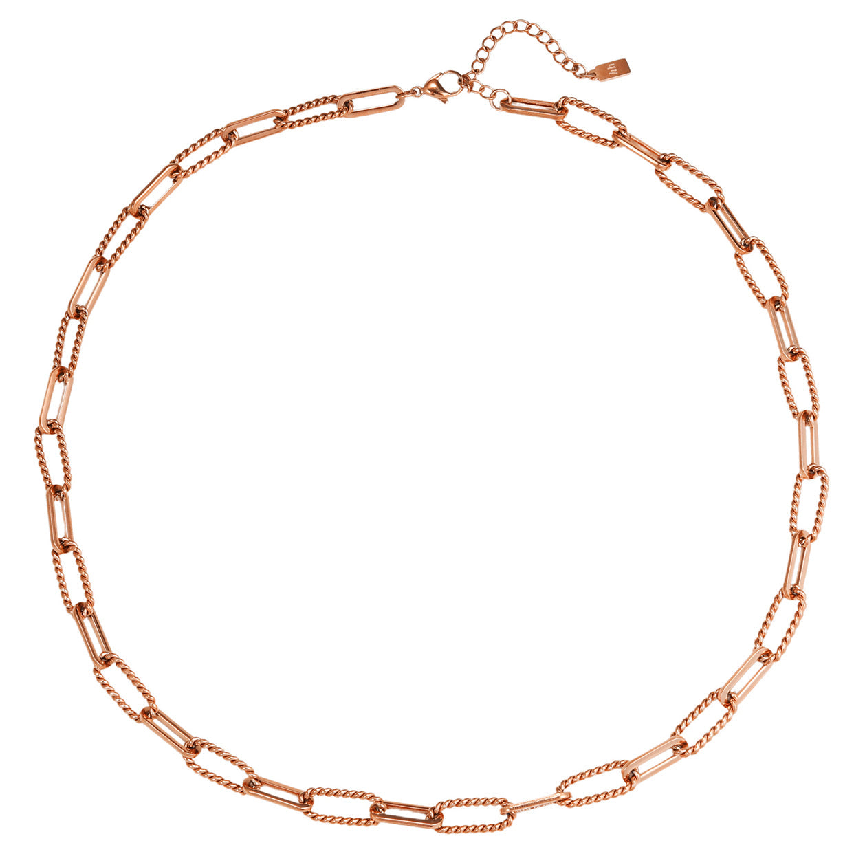 Twisted Paperclip Chain Necklace Waterproof