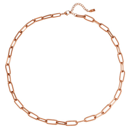 Twisted Paperclip Chain Necklace Waterproof