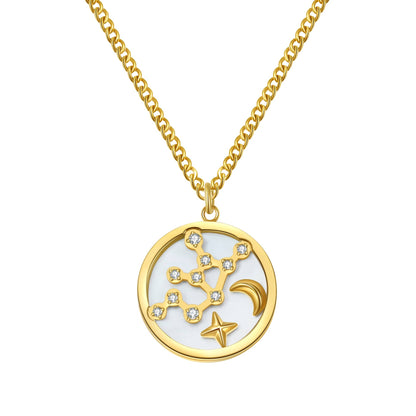 Virgo Star Constellation Necklace