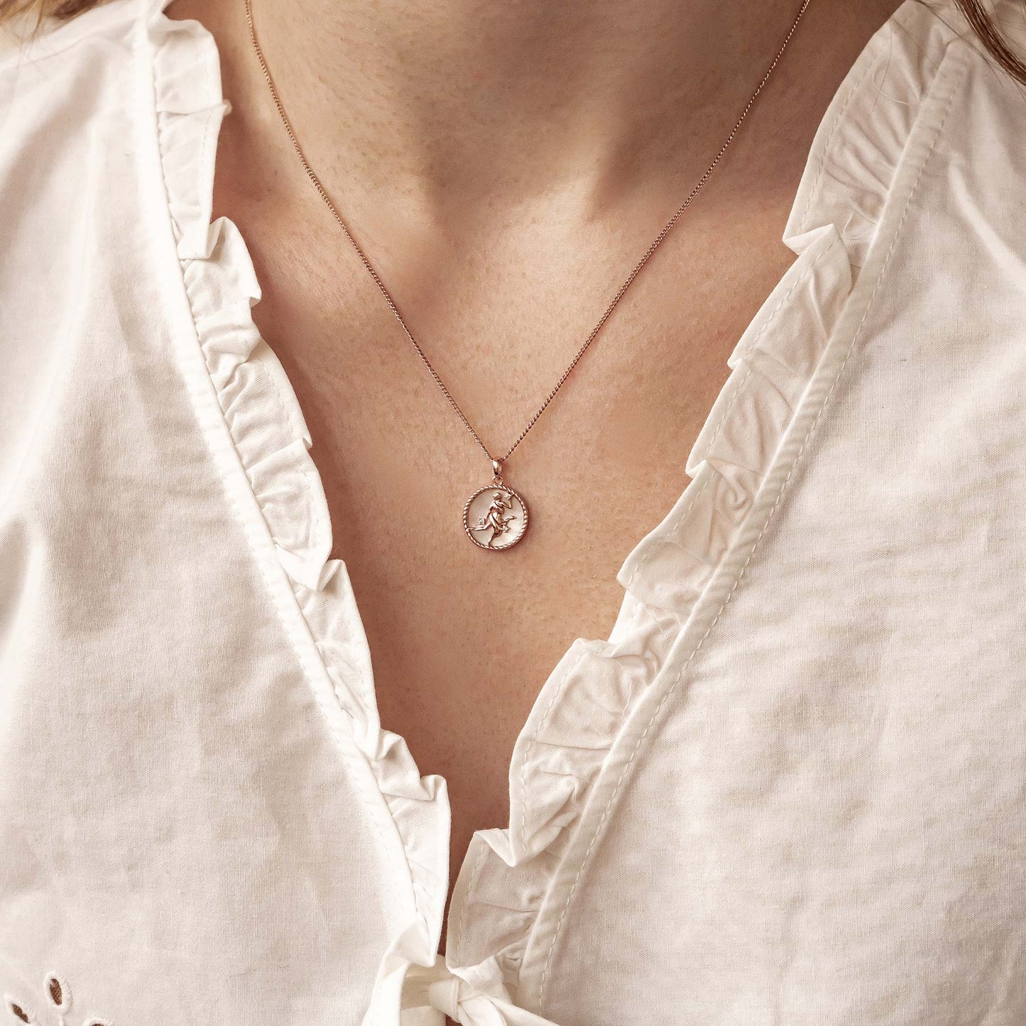 Virgo Zodiac Pendant Necklace