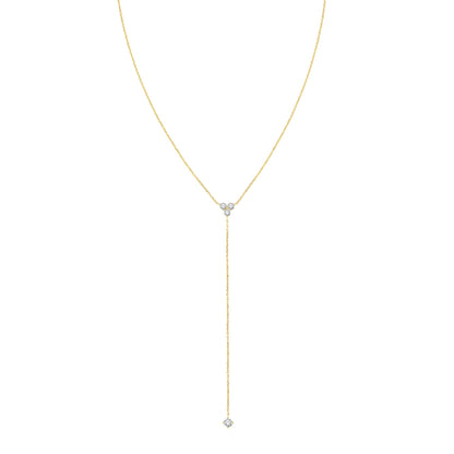 Trinity Y Necklace 14K