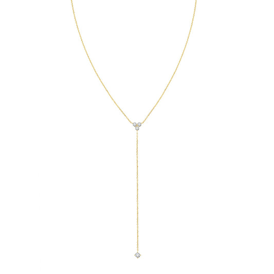 Trinity Y Necklace 14K
