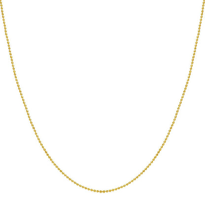 Bead Chain Necklace Gold