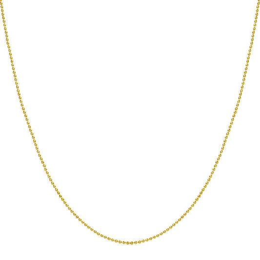 Bead Chain Necklace Gold