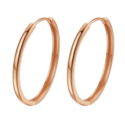 Big Chunky Hoop Earrings Sterling Silver