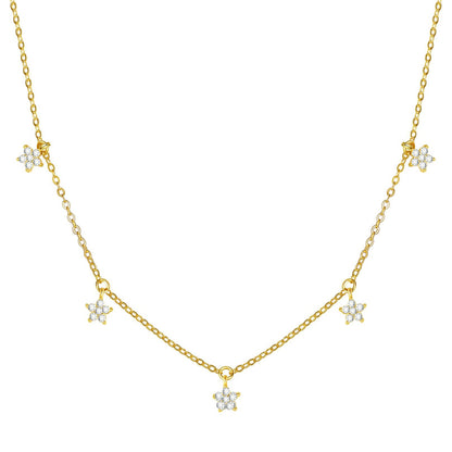 Bloom Charm Necklace Sterling Silver