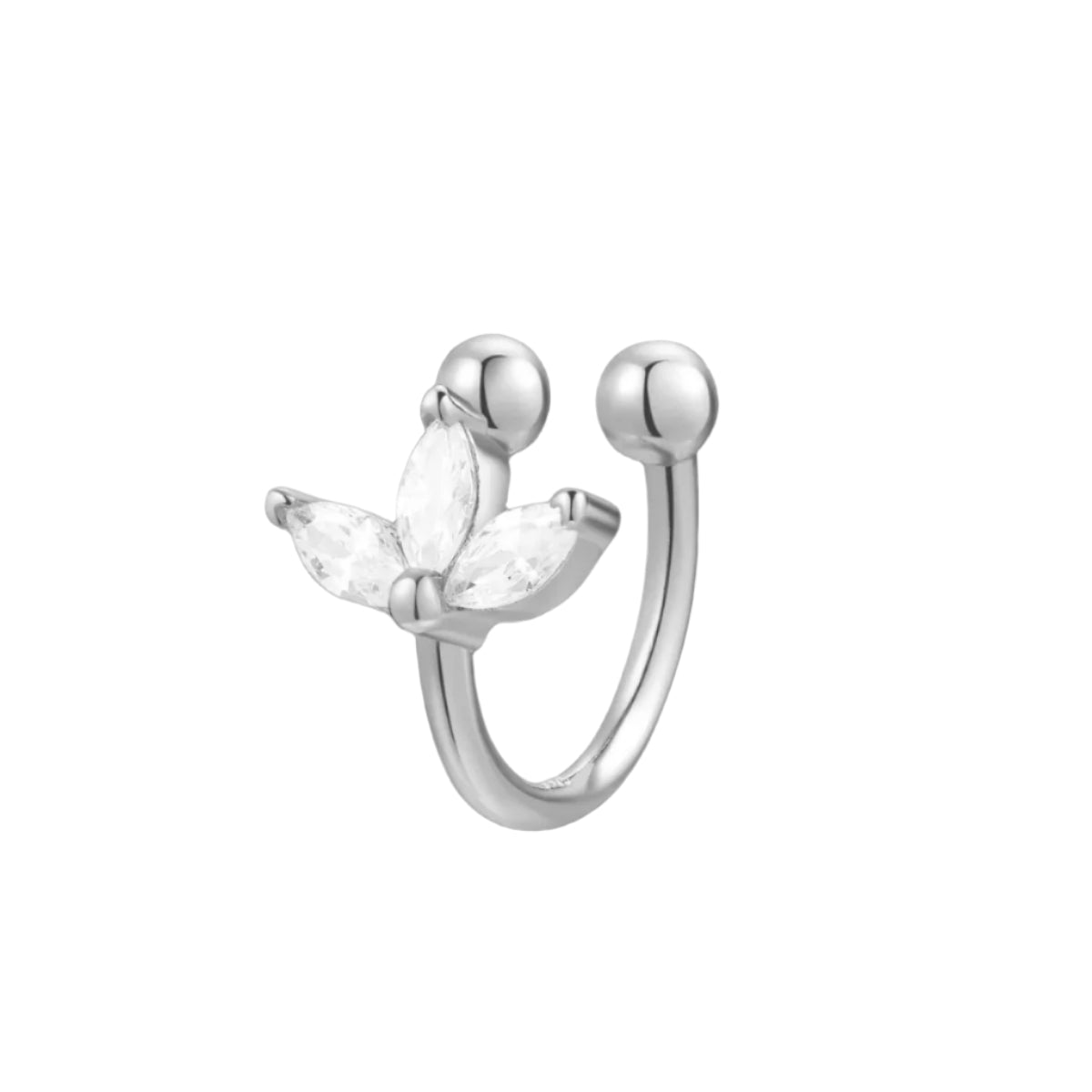 Blossom Ear Cuff Sterling Silver