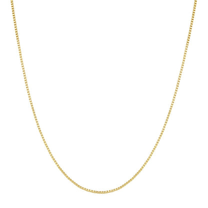 Box Chain Link Necklace Gold