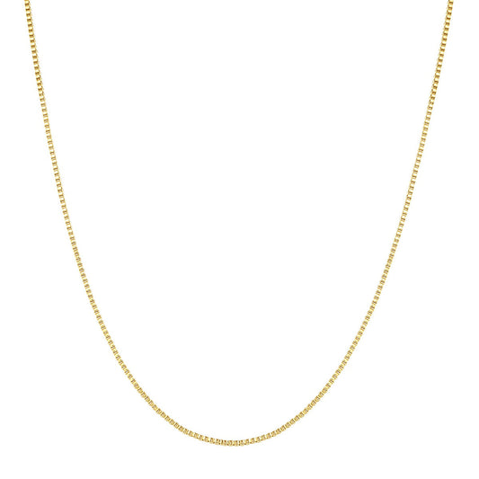 Box Chain Link Necklace Gold