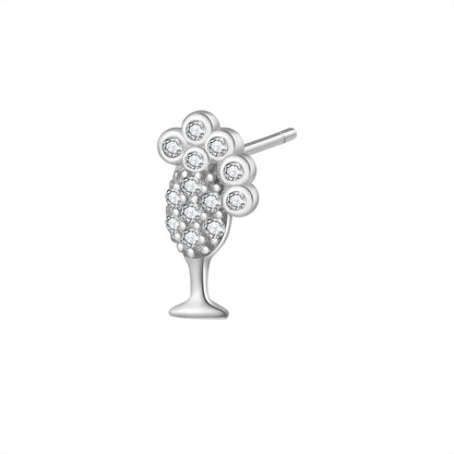 Bubble Champagne Stud Earring Sterling Silver