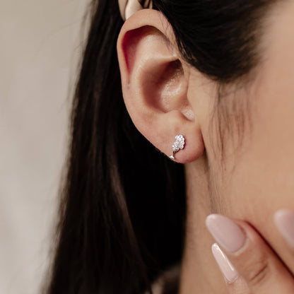 Bubble Champagne Stud Earring Sterling Silver