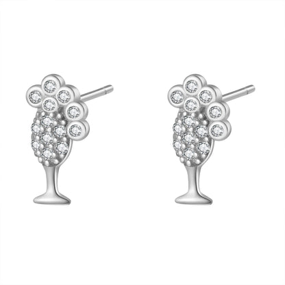 Bubble Champagne Stud Earring Sterling Silver