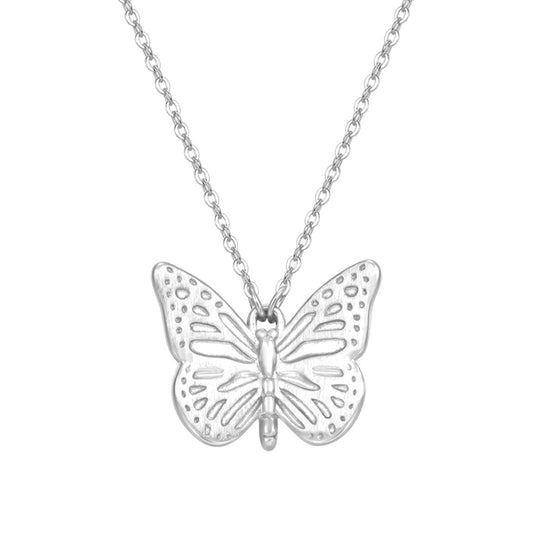 Butterfly Pendant Necklaces Sterling Silver