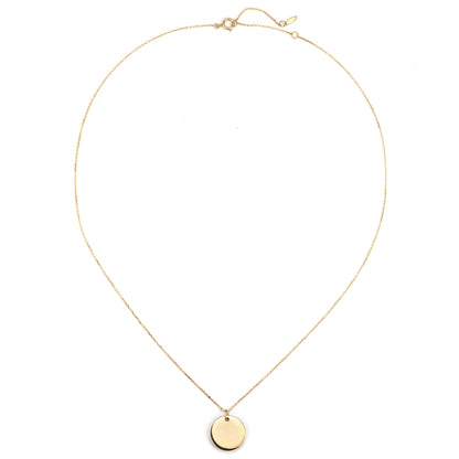 Medallion Pendant Necklace 14K