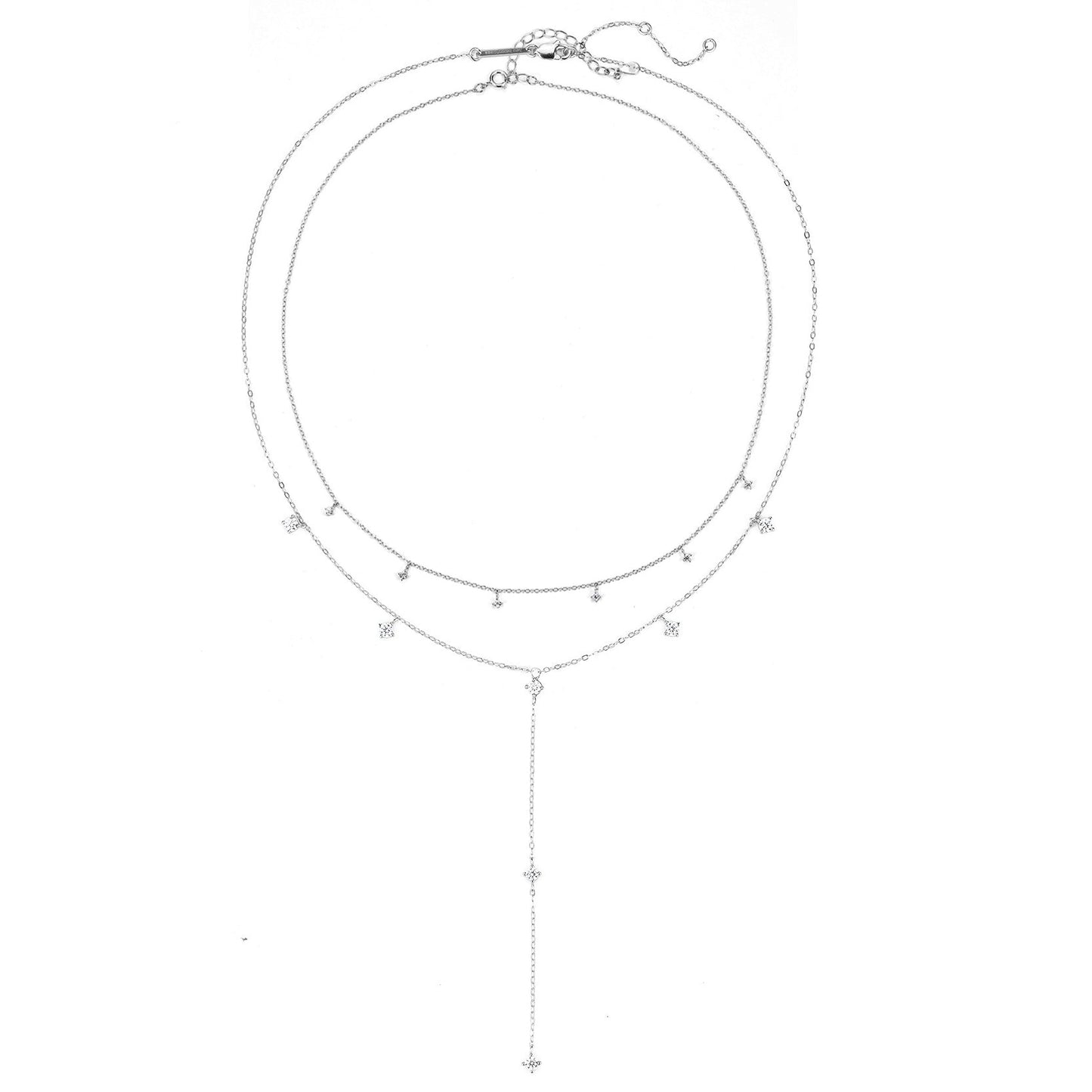 Ellipse Necklace Set Sterling Silver