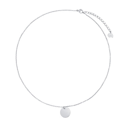 Circle Necklace Silver