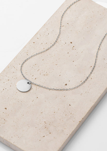 Circle Necklace Silver