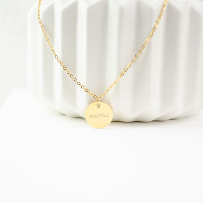 Circle Necklace Gold